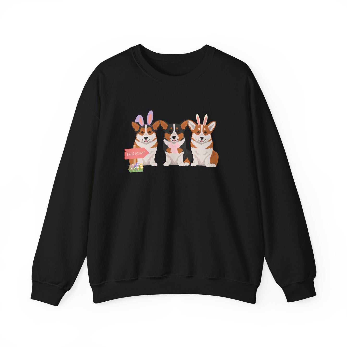 Pembroke Welsh Corgi Dog Easter Unisex Heavy Blend Crewneck Sweatshirt, easter, Cute Dog Mom Gift