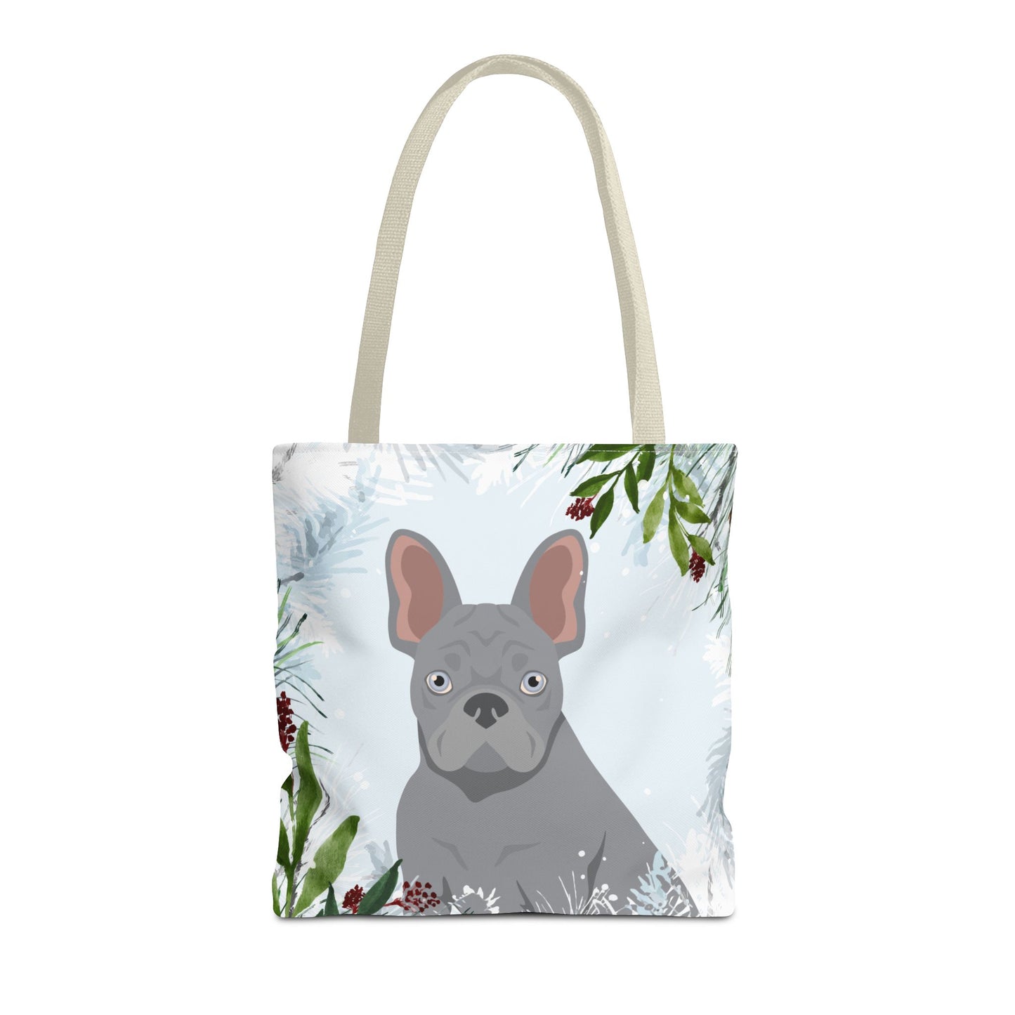 French Bulldog Dog Christmas Holiday Tote Bag 16x16