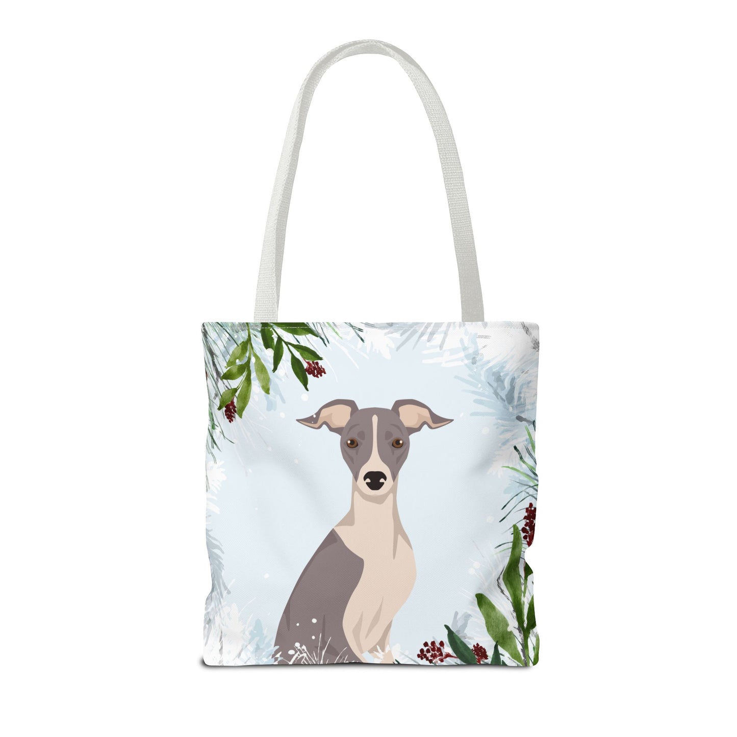 Italian Greyhound Dog Christmas Holiday Tote Bag 16x16