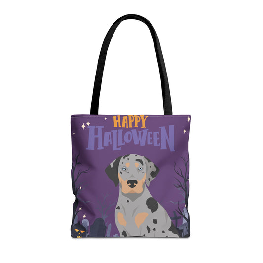 Catahoula Leopard Dog Dog Happy Halloween Tote Bag 16x16