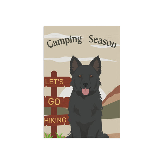 Mudi Dog Camping Garden Flag
