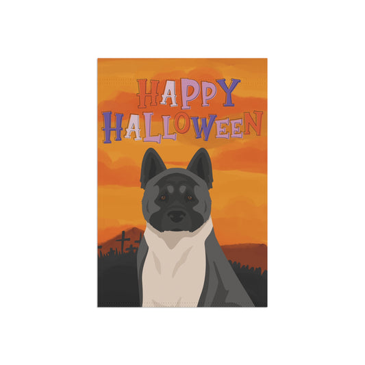American Akita Dog Halloween Garden Flag