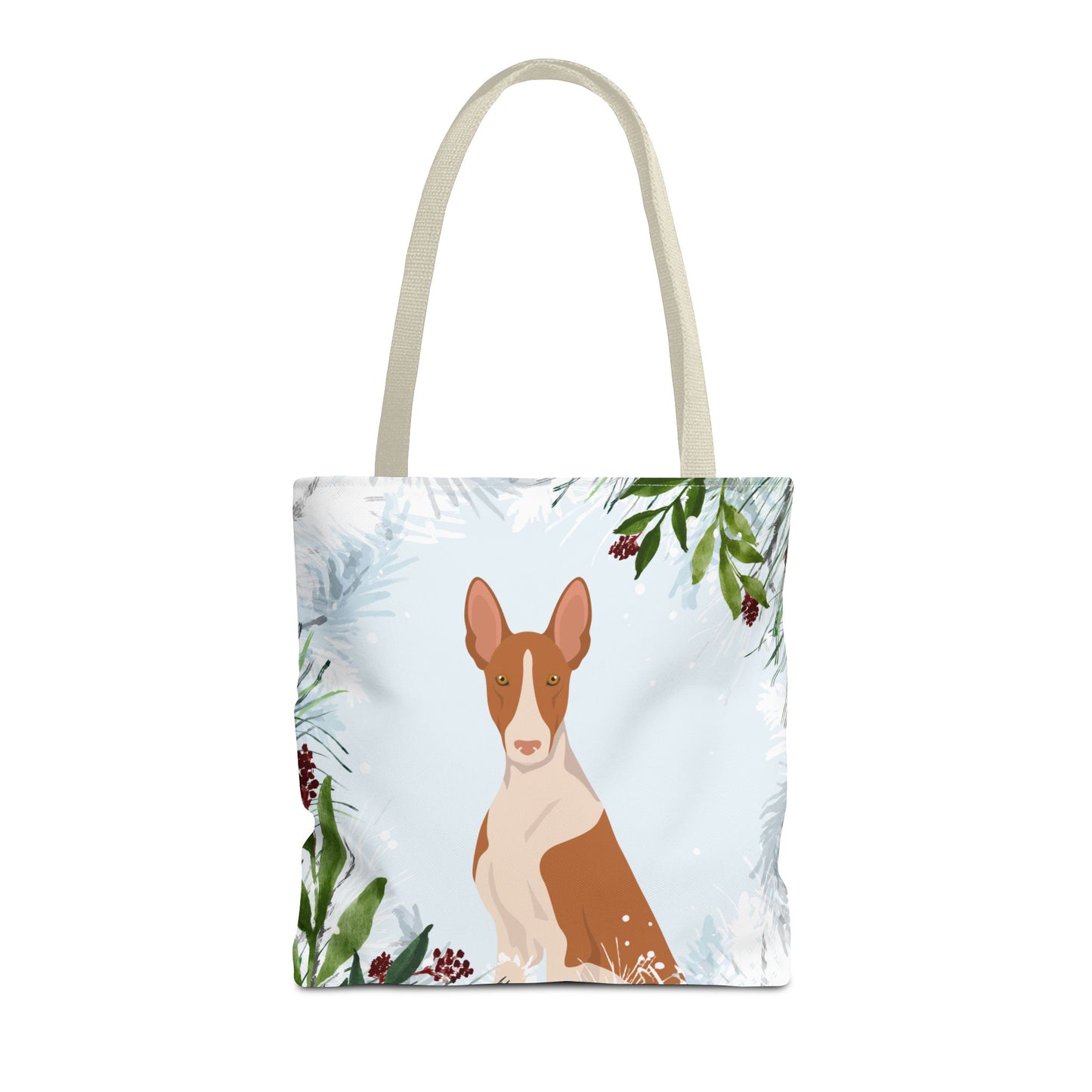 Ibizan Hound Dog Christmas Holiday Tote Bag 16x16