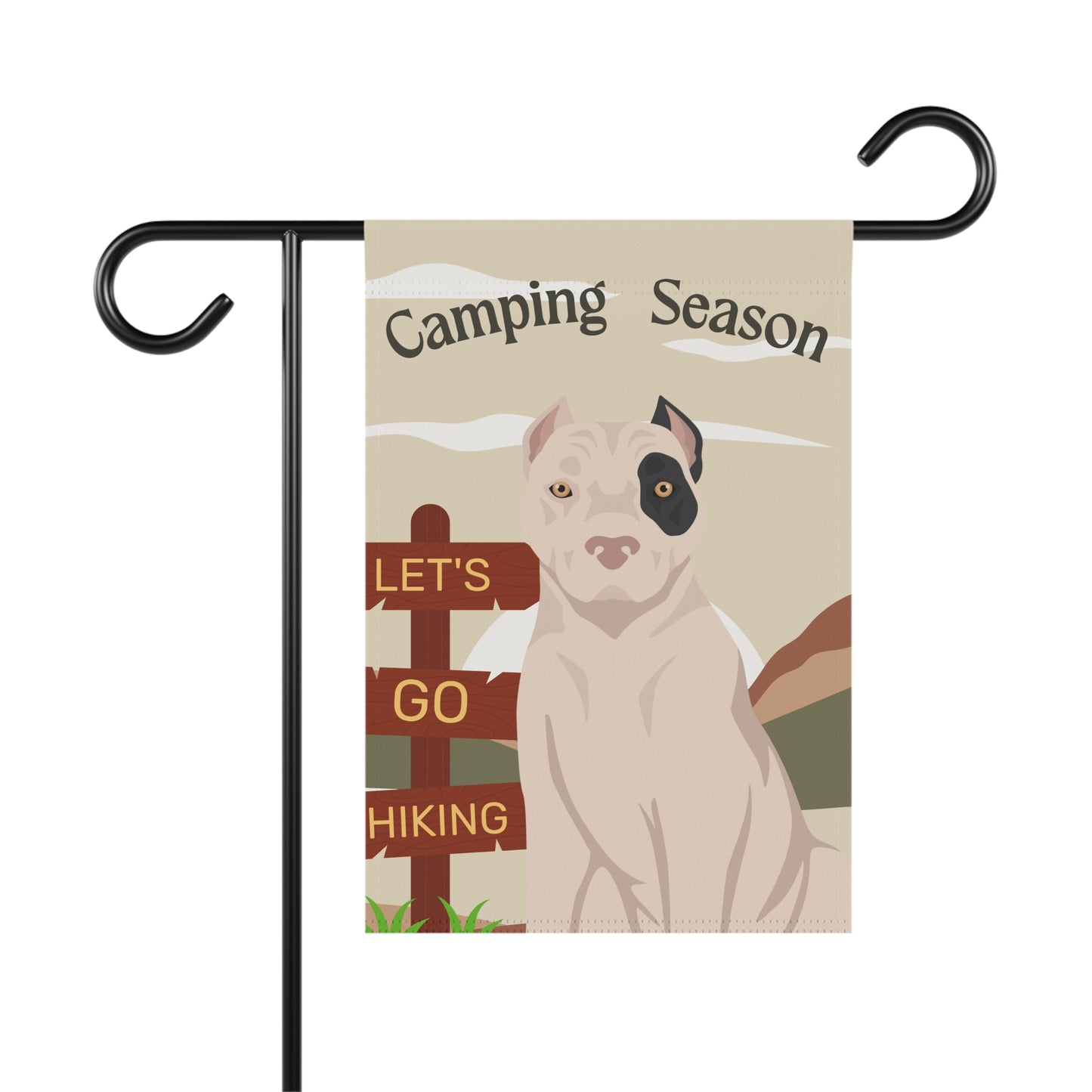 American Staffordshire Terrier Dog Camping Garden Flag