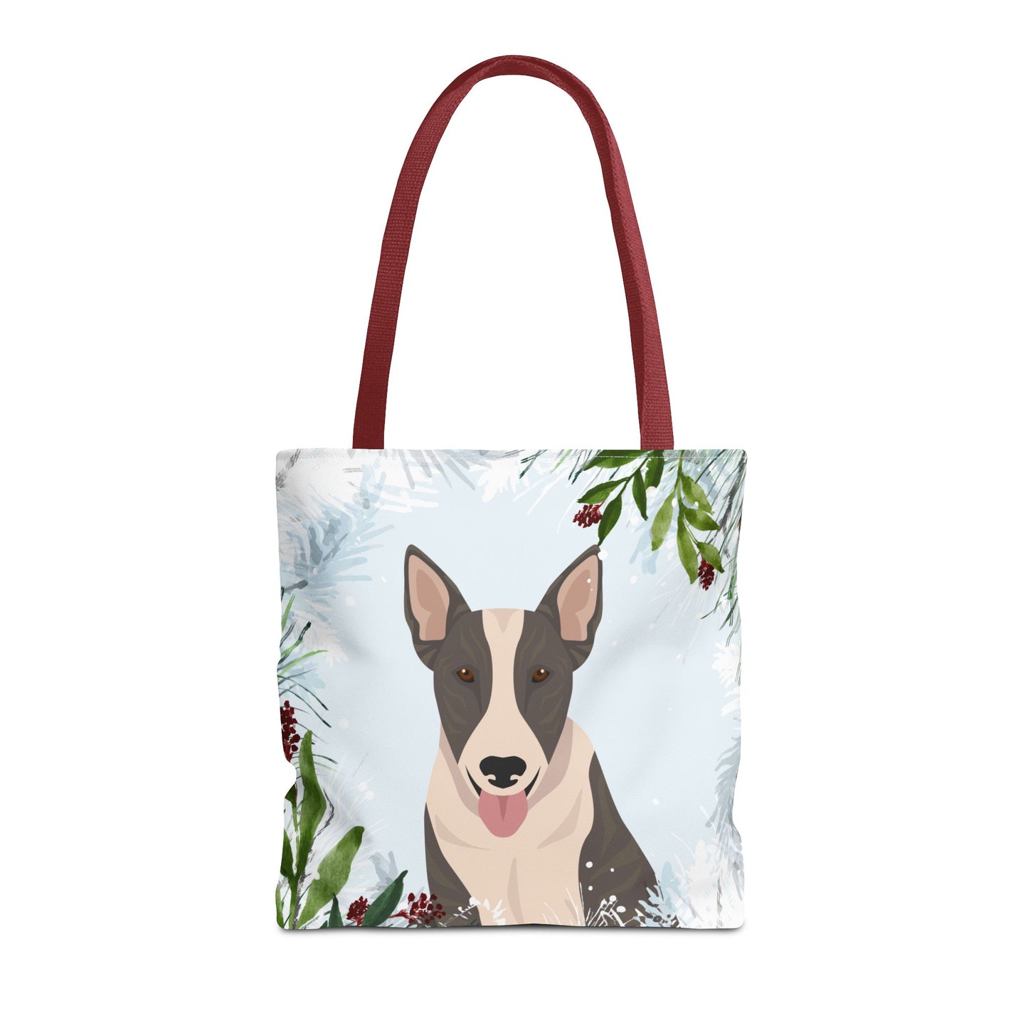 Bull Terrier Dog Christmas Holiday Tote Bag 16x16