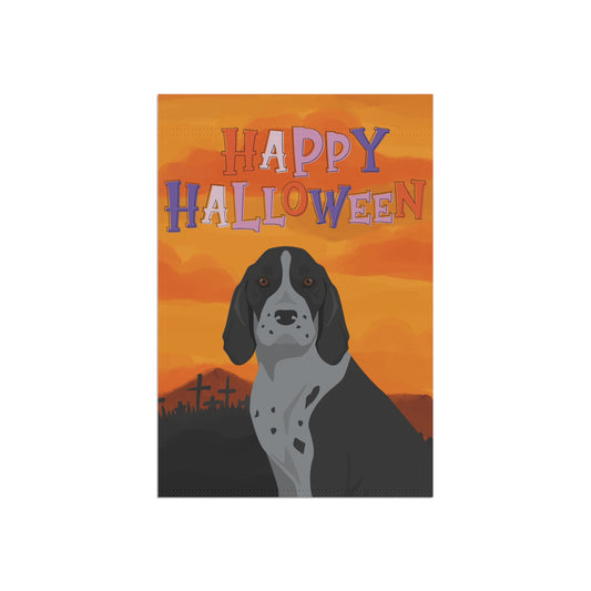 American English Coonhound Dog Halloween Garden Flag