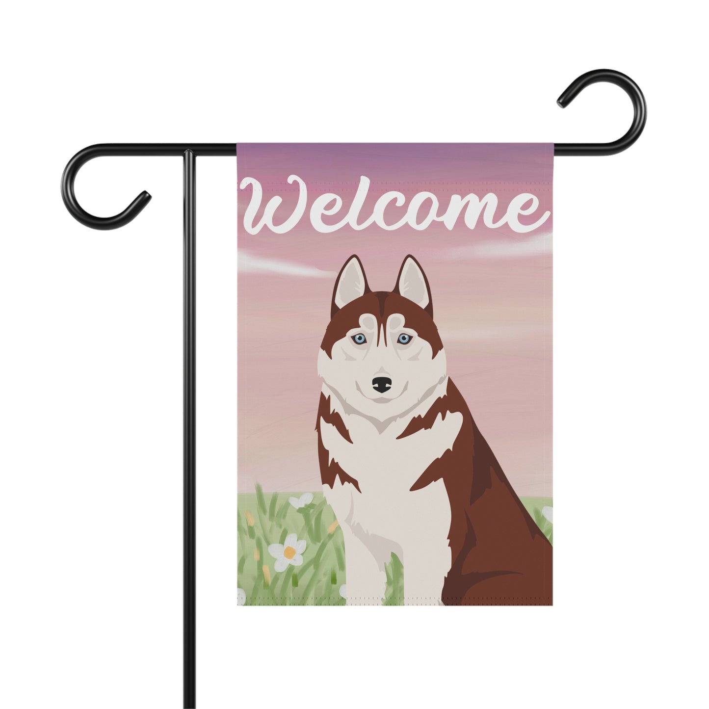 Siberian Husky Dog Welcome Garden Flag
