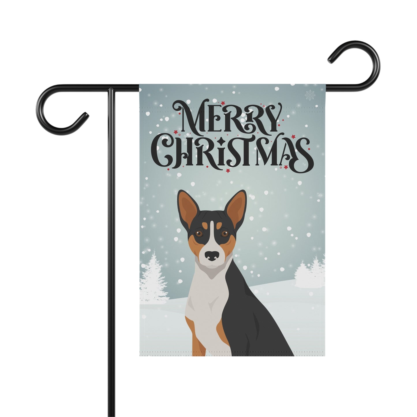 Basenji Dog Garden Flag