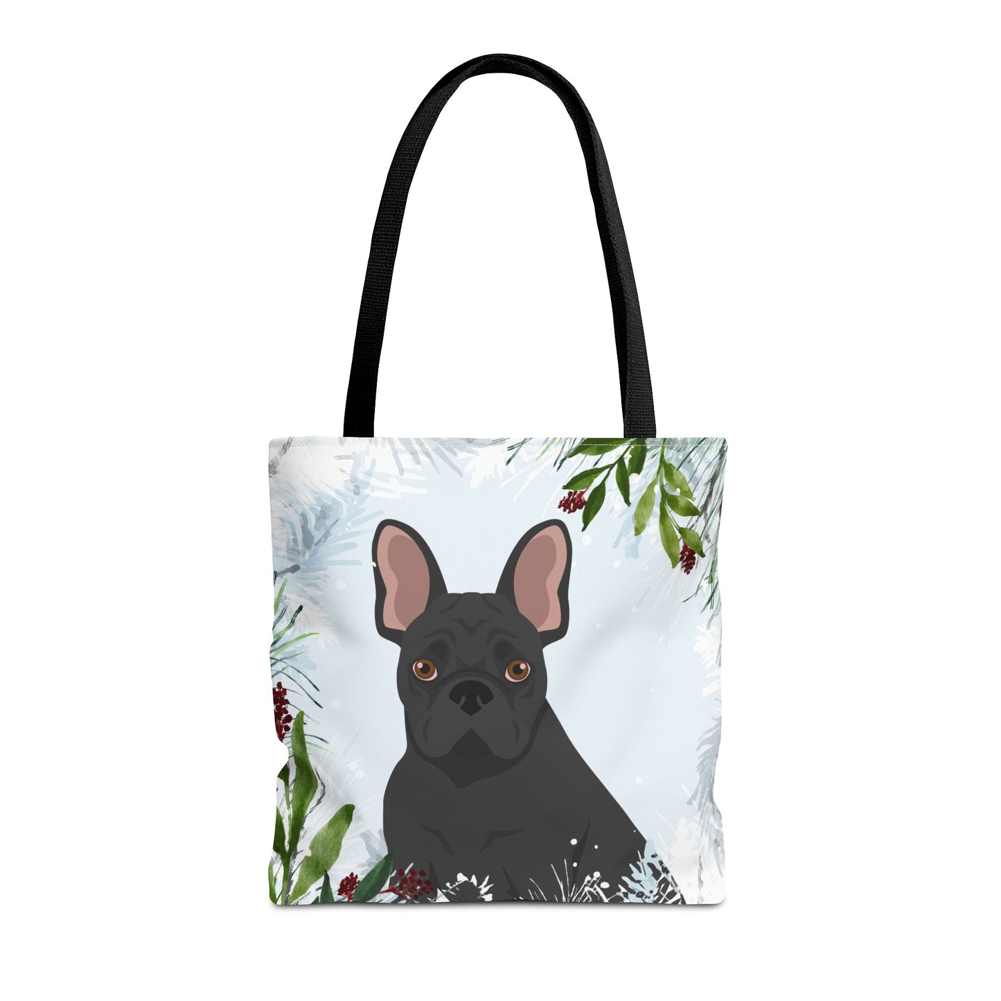 French Bulldog Dog Christmas Holiday Tote Bag 16x16