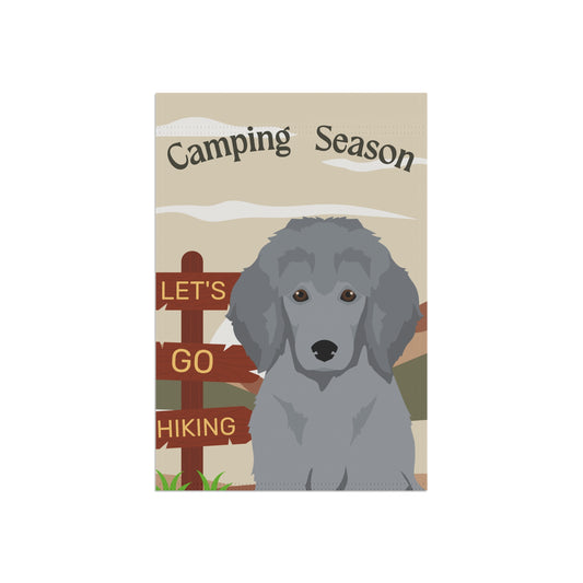 Poodle Dog Camping Garden Flag