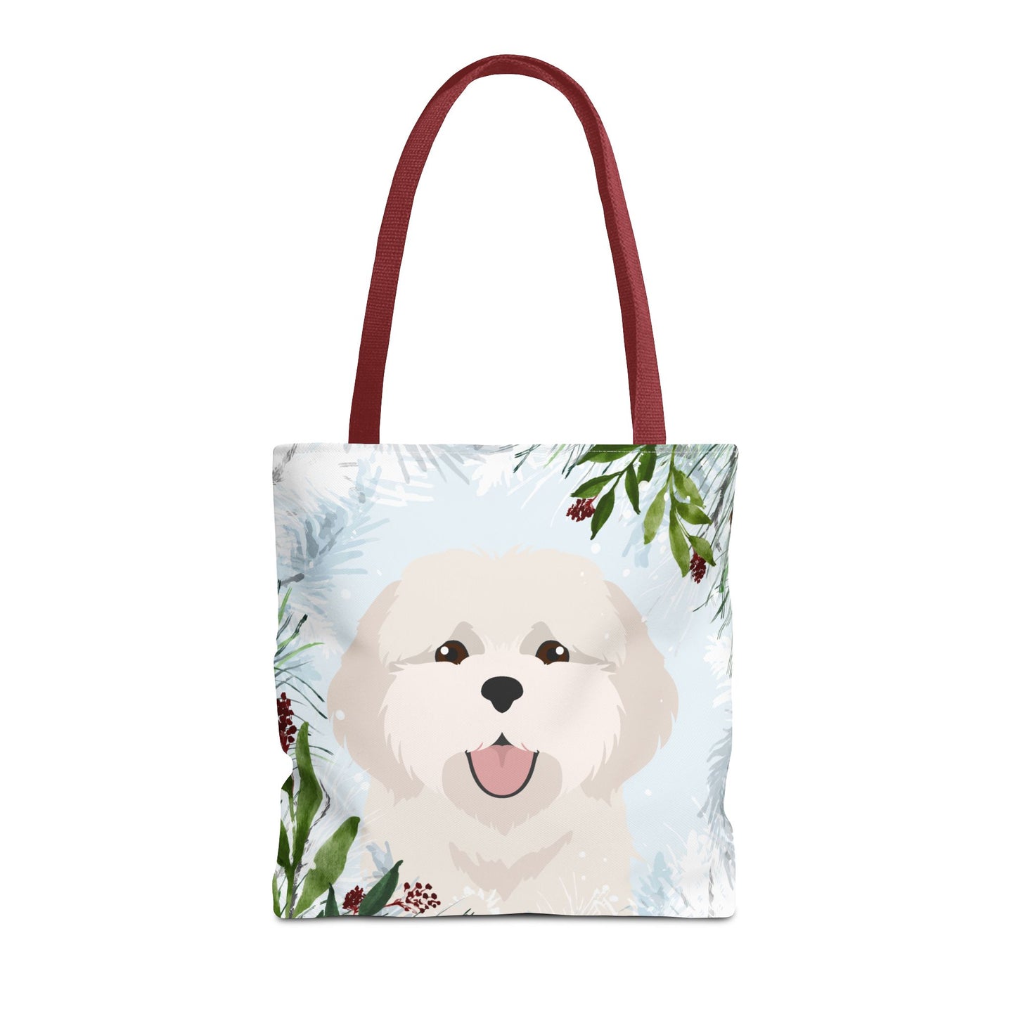 Coton De Tulear Dog Christmas Holiday Tote Bag 16x16
