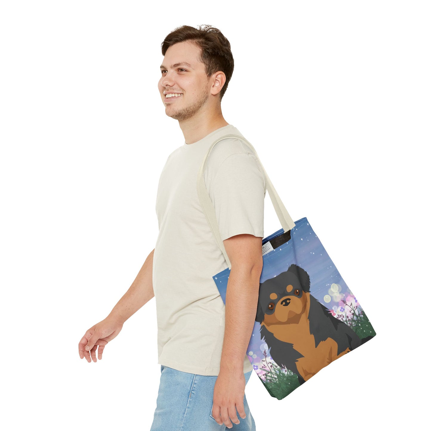 Tibetan Spaniel Dog Tote Bag 16x16