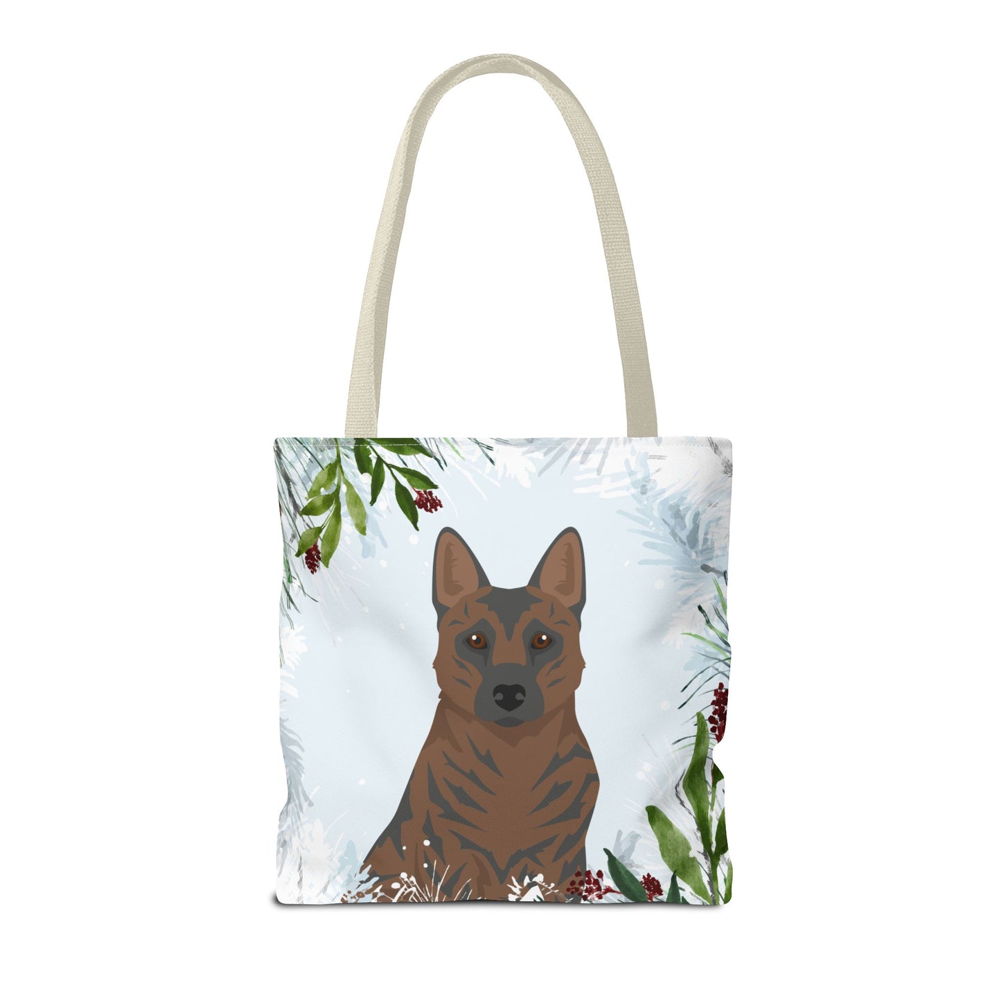 Kai Ken Dog Christmas Holiday Tote Bag 16x16