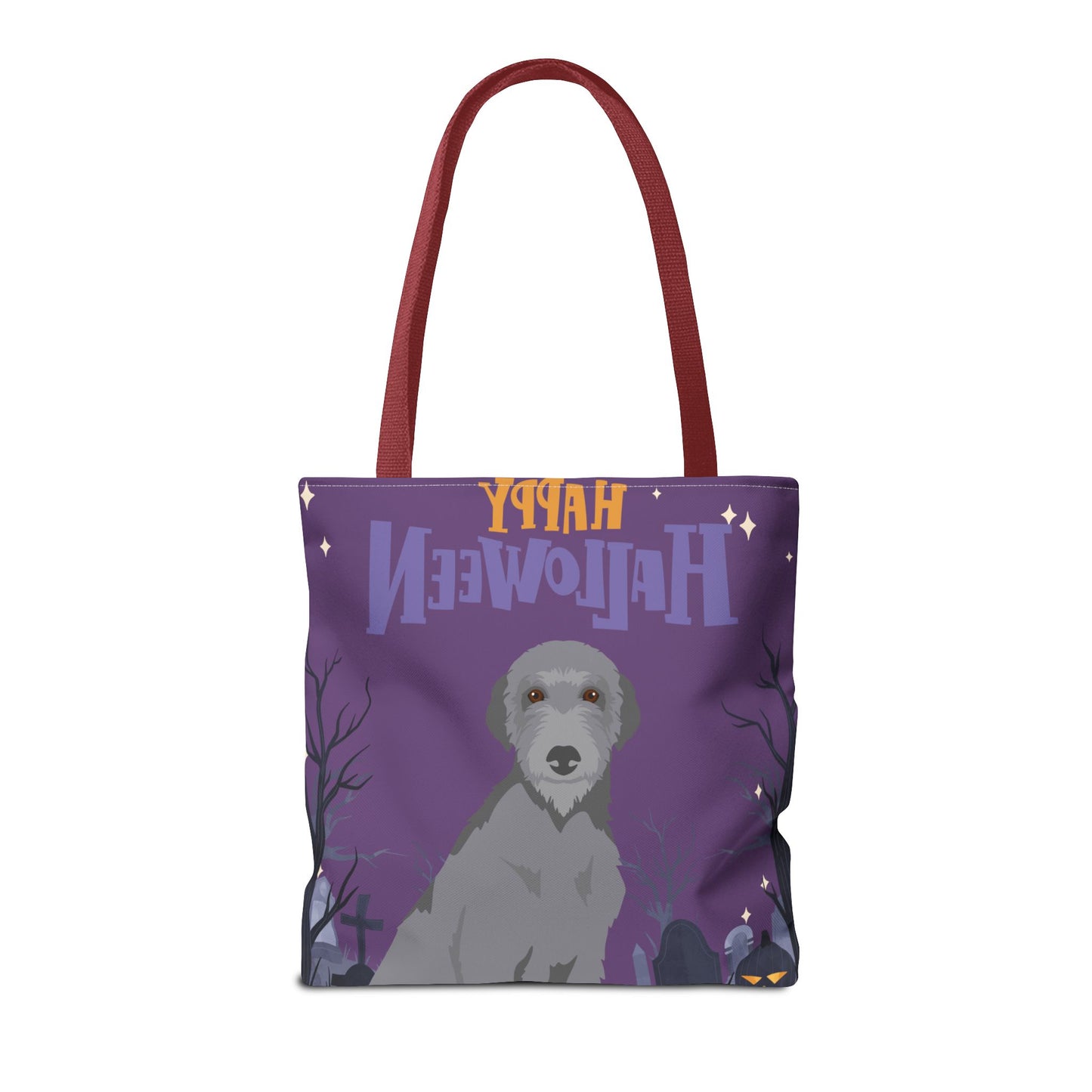 Scottish Deerhound Dog Happy Halloween Tote Bag 16x16