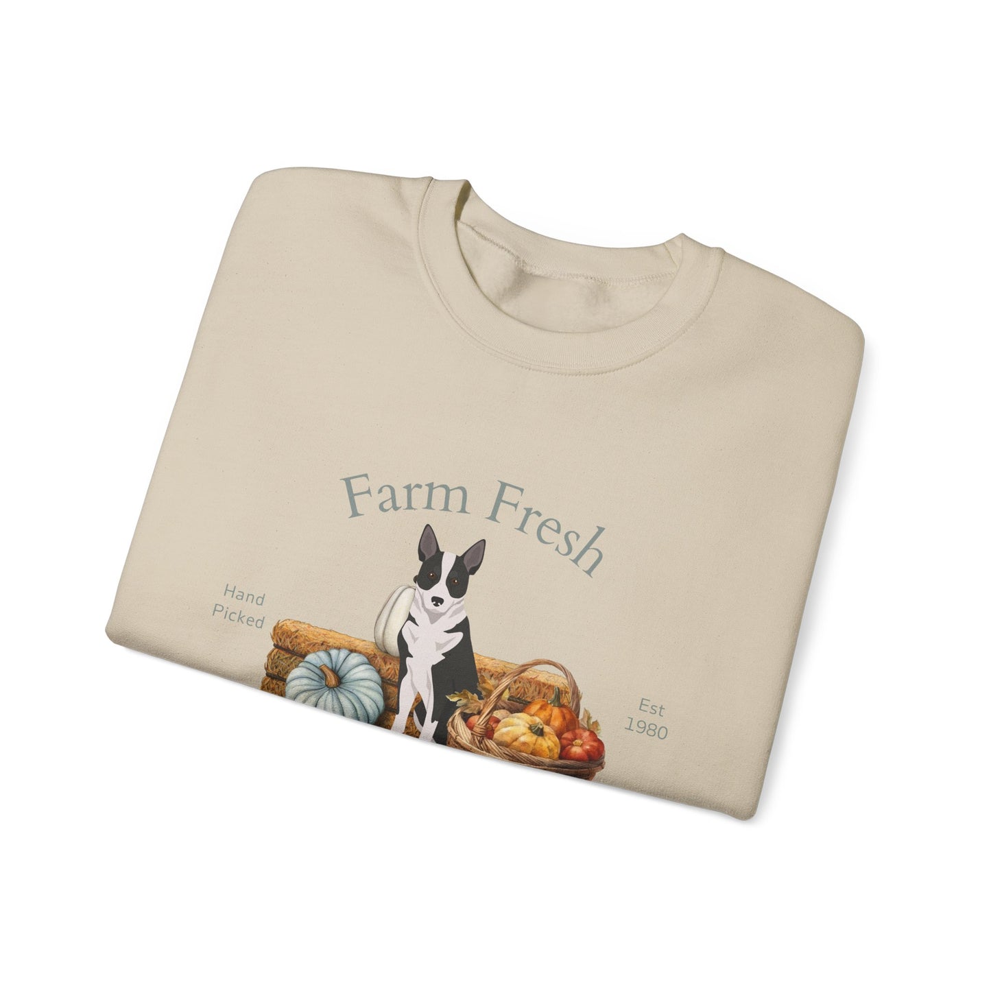 Canaan Dog Dog Fall Farm Fresh Unisex Heavy Blend Crewneck Sweatshirt