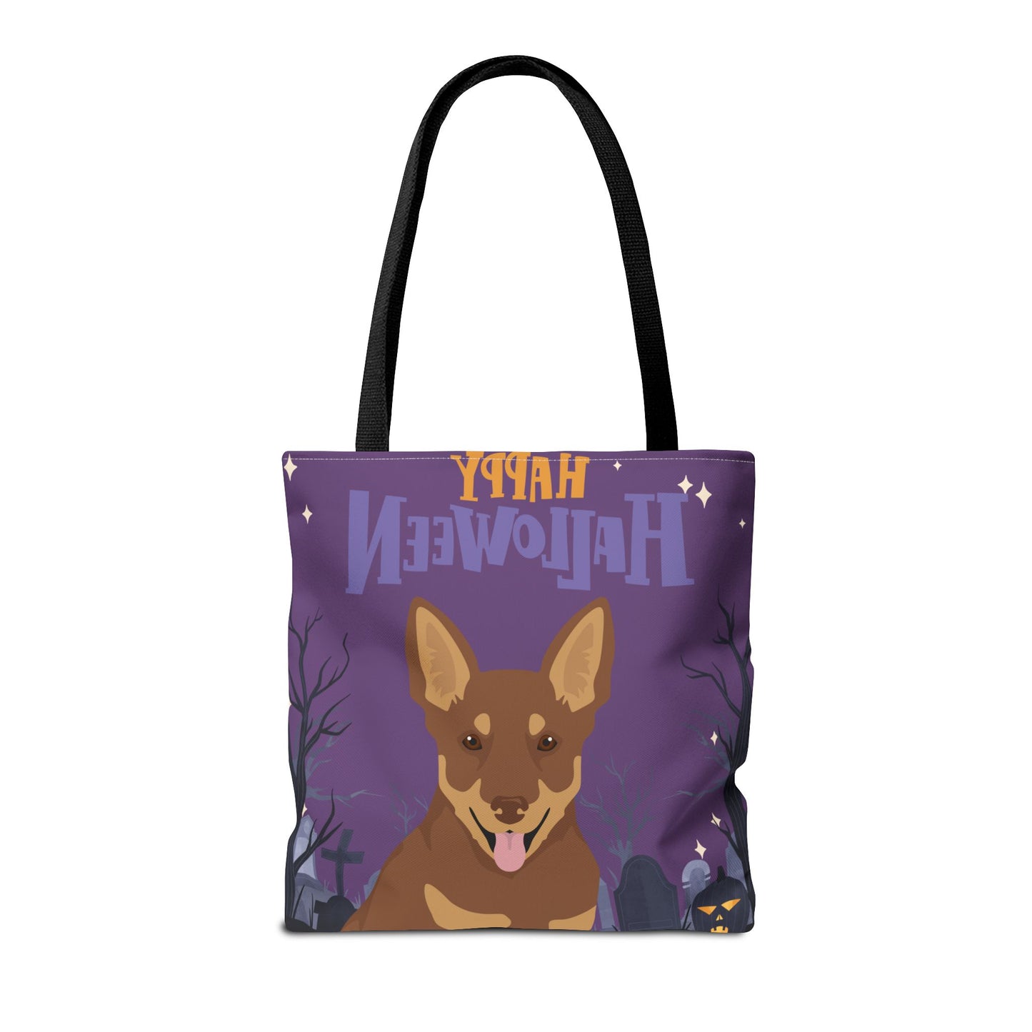 Lancashire Heeler Dog Happy Halloween Tote Bag 16x16