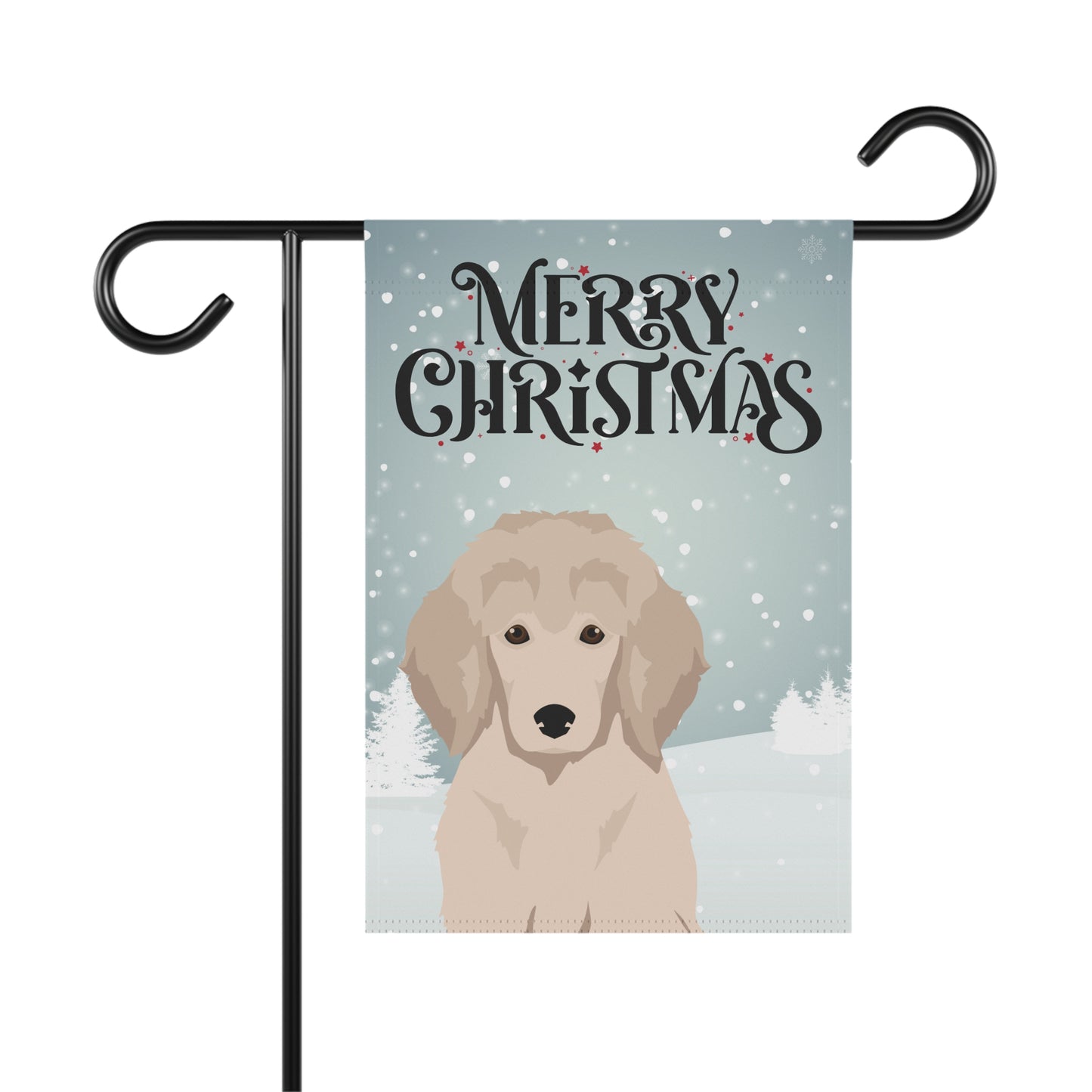 Standard Poodle Dog Garden Flag