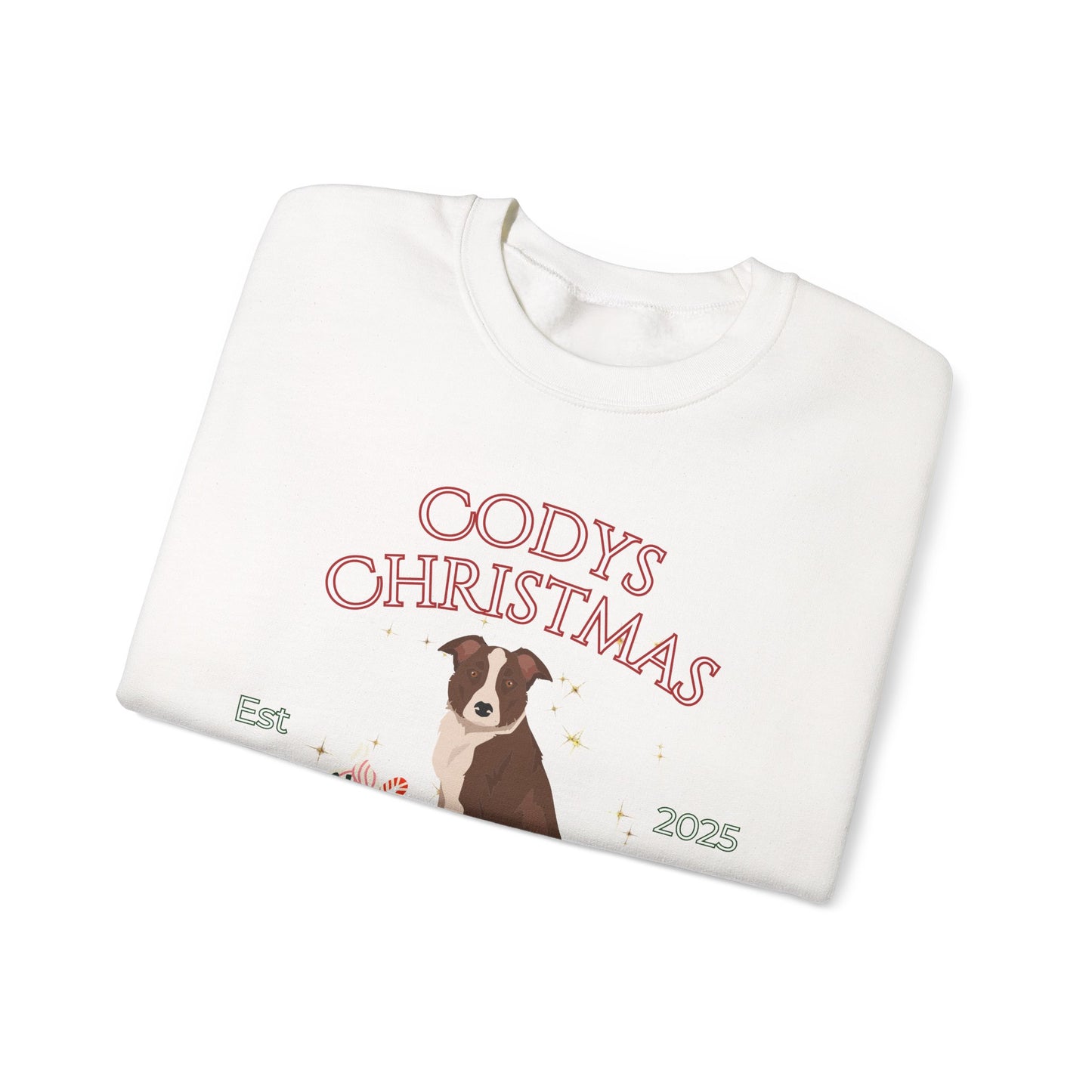 McNab Dog Christmas Social Club Unisex Heavy Blend Crewneck Sweatshirt Custom Name
