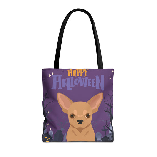 Chihuahua Dog Happy Halloween Tote Bag 16x16