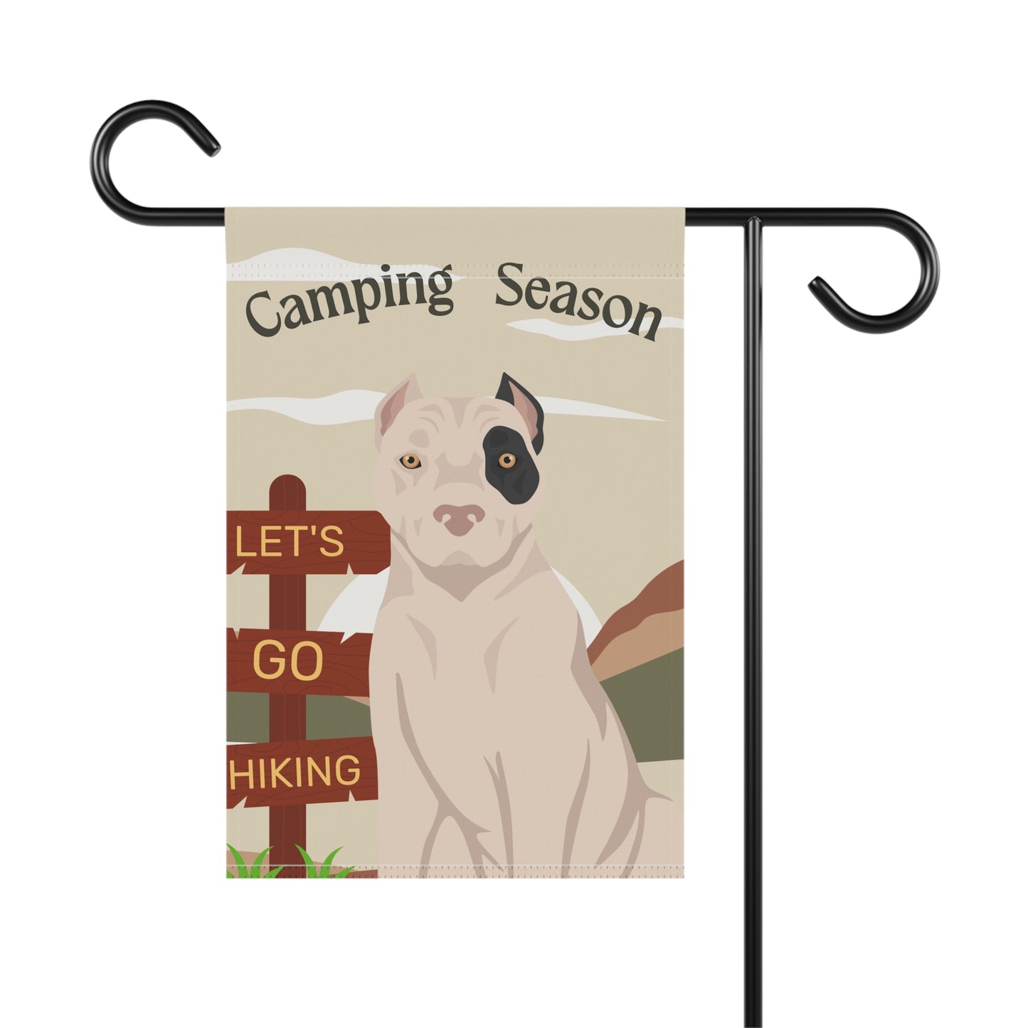 American Staffordshire Terrier Dog Camping Garden Flag