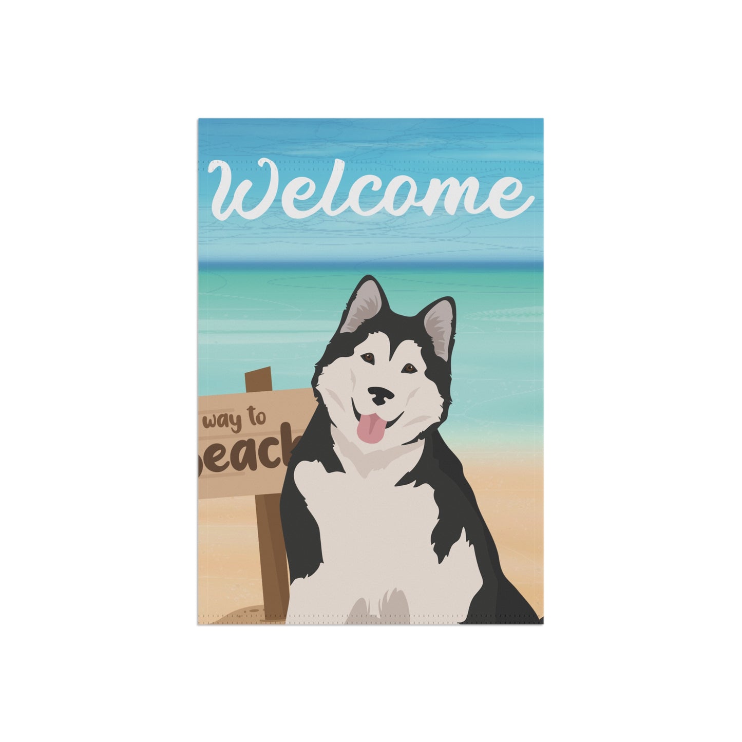Alaskan Malamute Dog Garden Flag
