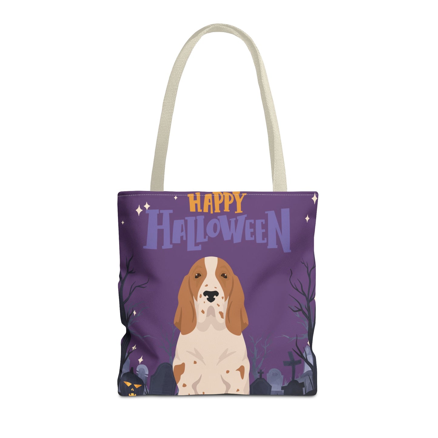 Bracco Italiano Dog Happy Halloween Tote Bag 16x16