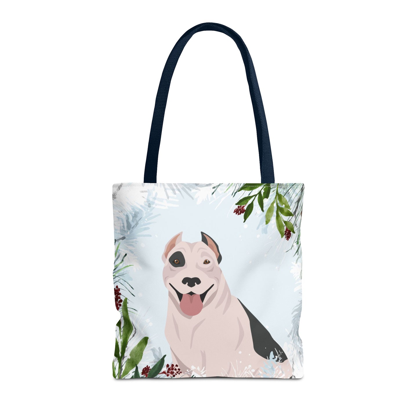 Pit Bull Dog Christmas Holiday Tote Bag 16x16