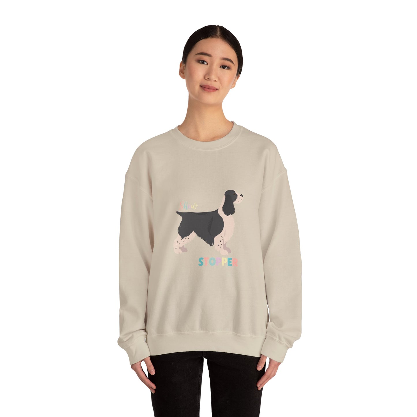 Springer Spaniel Dog Unisex Heavy Blend Crewneck Sweatshirt