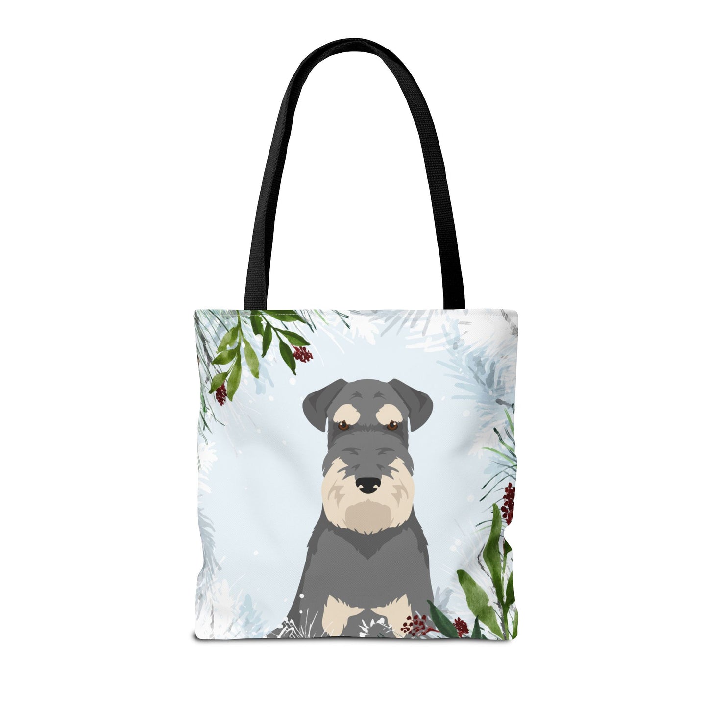 Schnauzer Dog Christmas Holiday Tote Bag 16x16