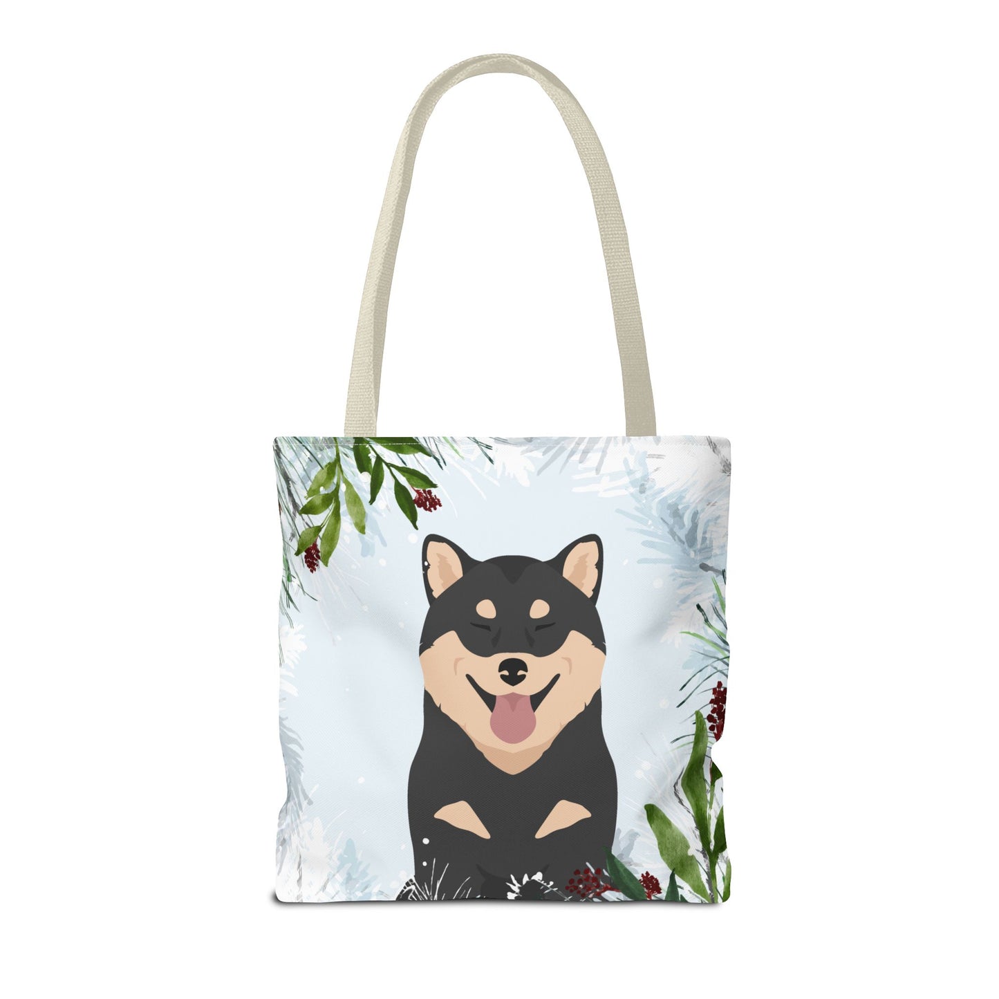 Shiba Inu Dog Christmas Holiday Tote Bag 16x16
