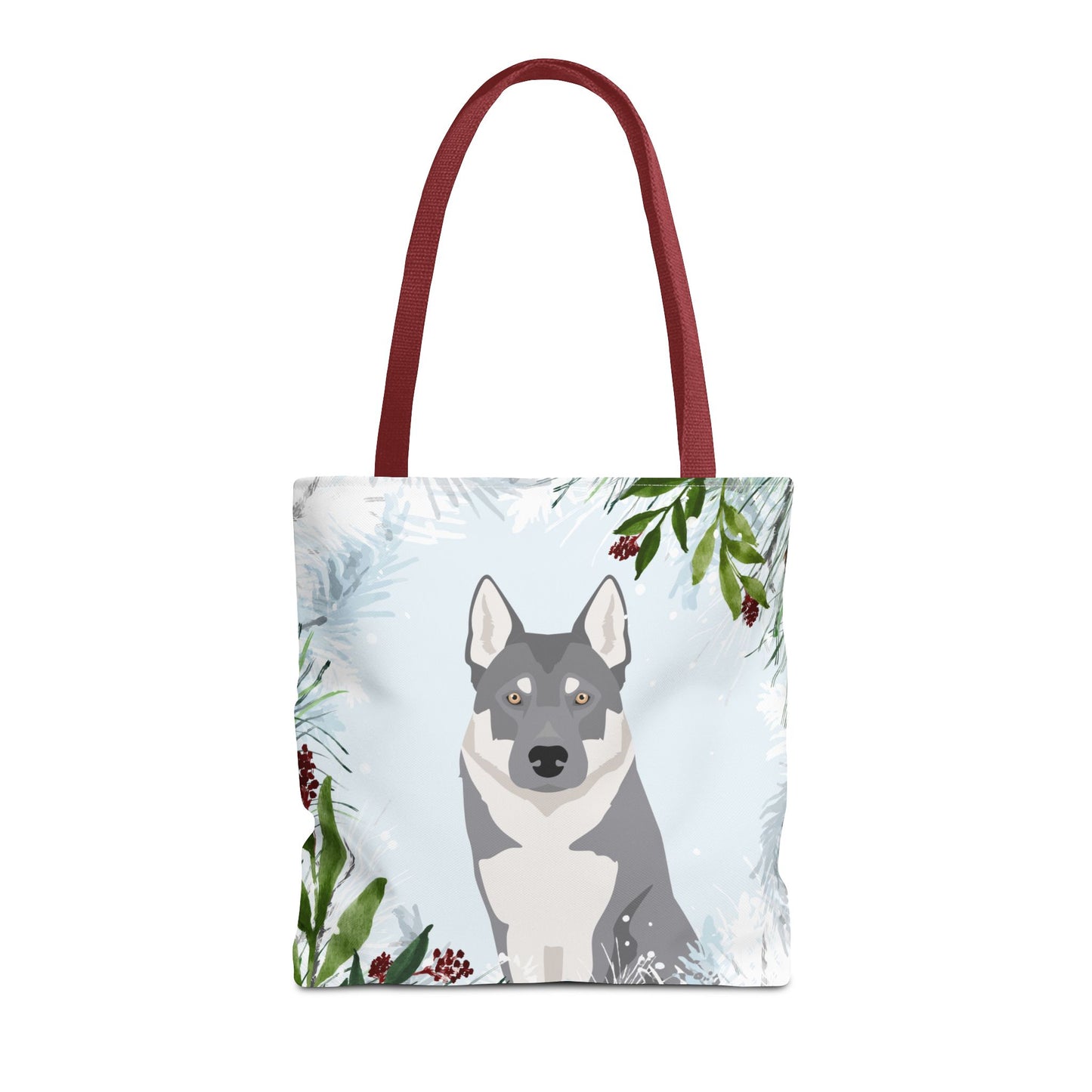 Czechoslovakian Wolfdog Dog Christmas Holiday Tote Bag 16x16