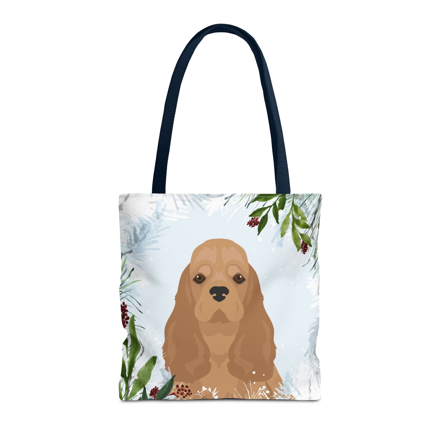Cocker Spaniel Dog Christmas Holiday Tote Bag 16x16