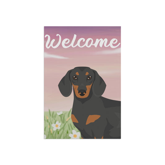 Dachshund Dog Welcome Garden Flag