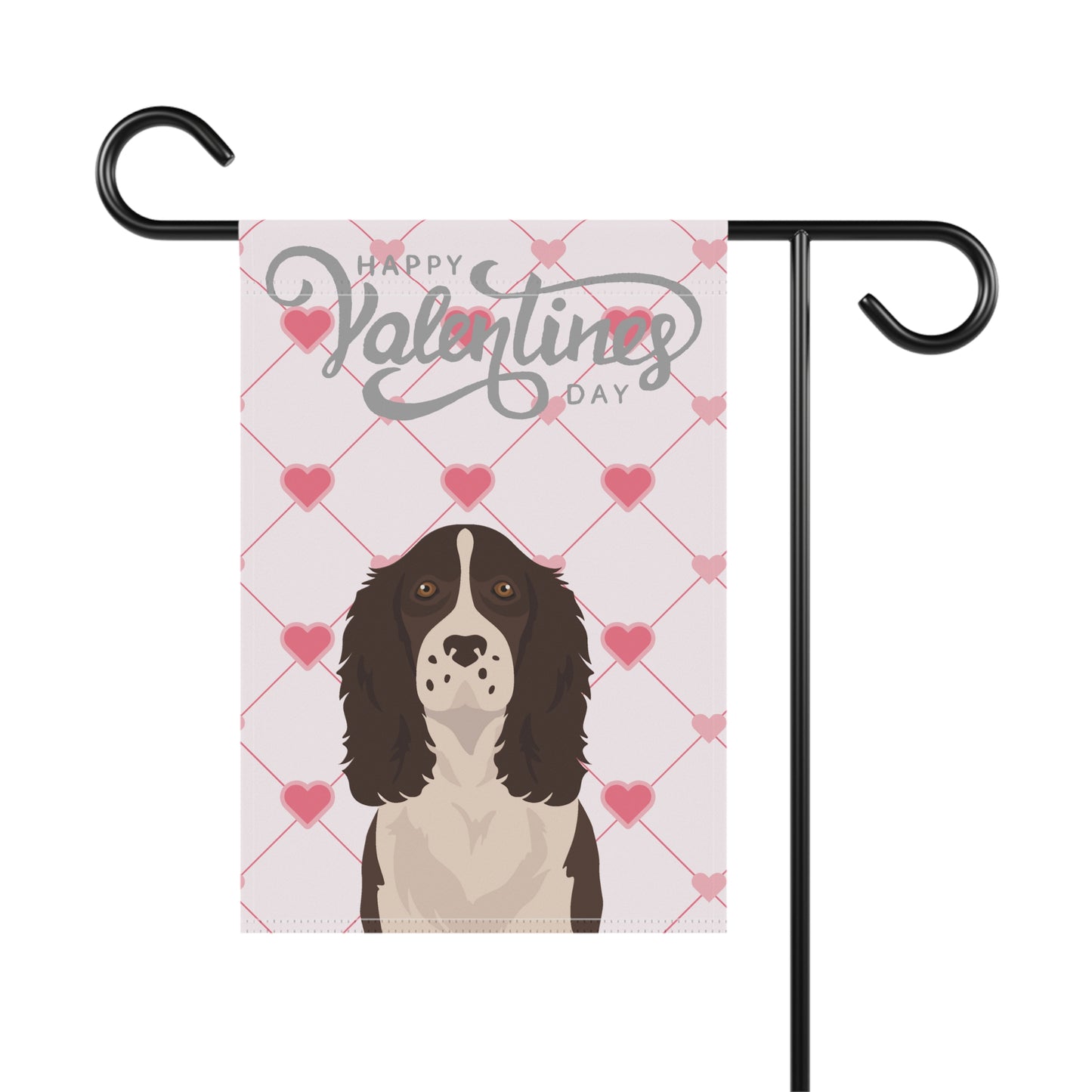 English Springer Spaniel Dog Valentines Day Garden Flag