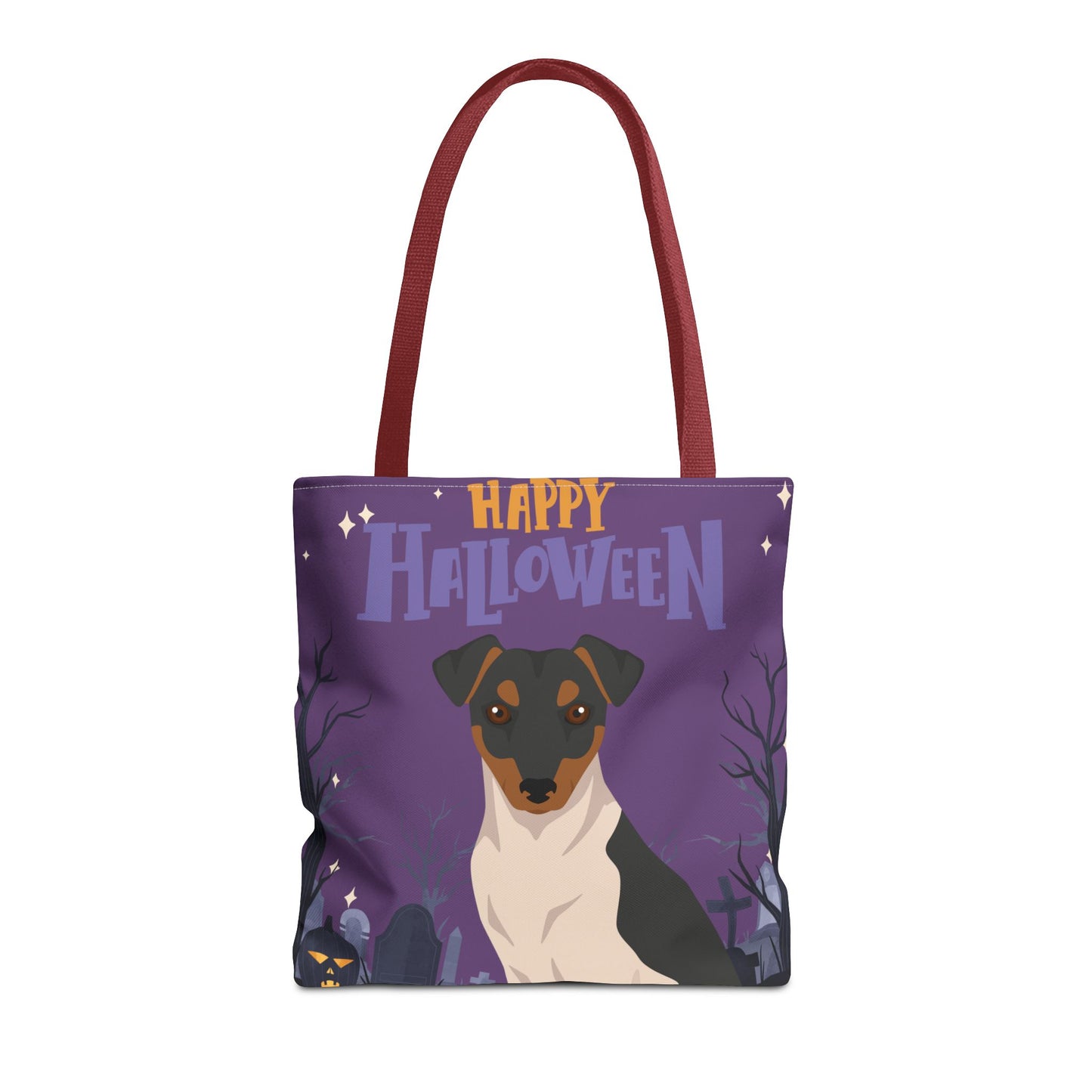 Brazilian Terrier Dog Happy Halloween Tote Bag 16x16