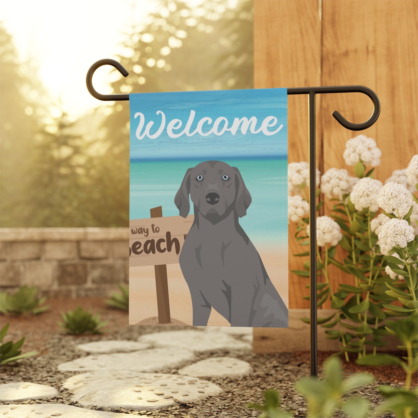 Weimaraner Dog Garden Flag