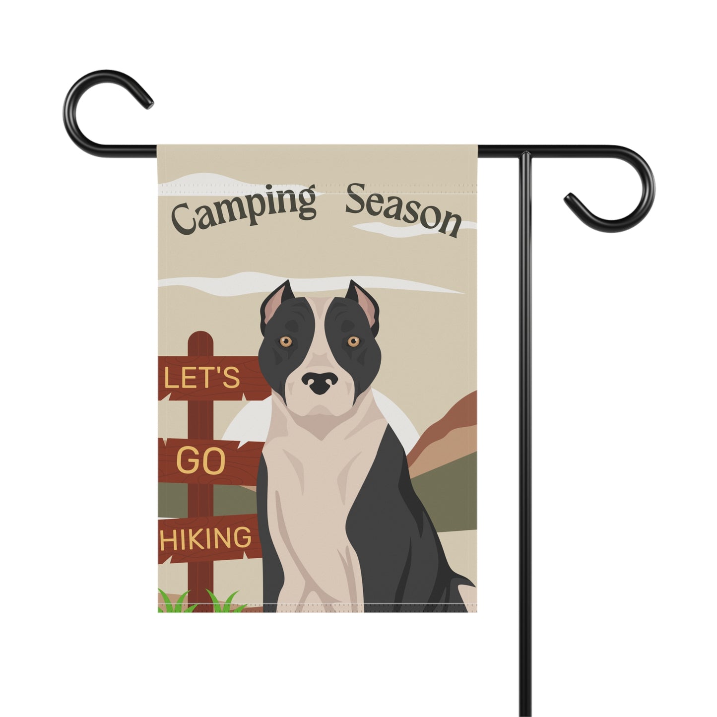 American Staffordshire Terrier Dog Camping Garden Flag