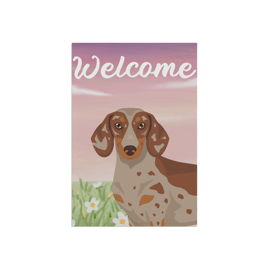 Dachshund Dog Welcome Garden Flag