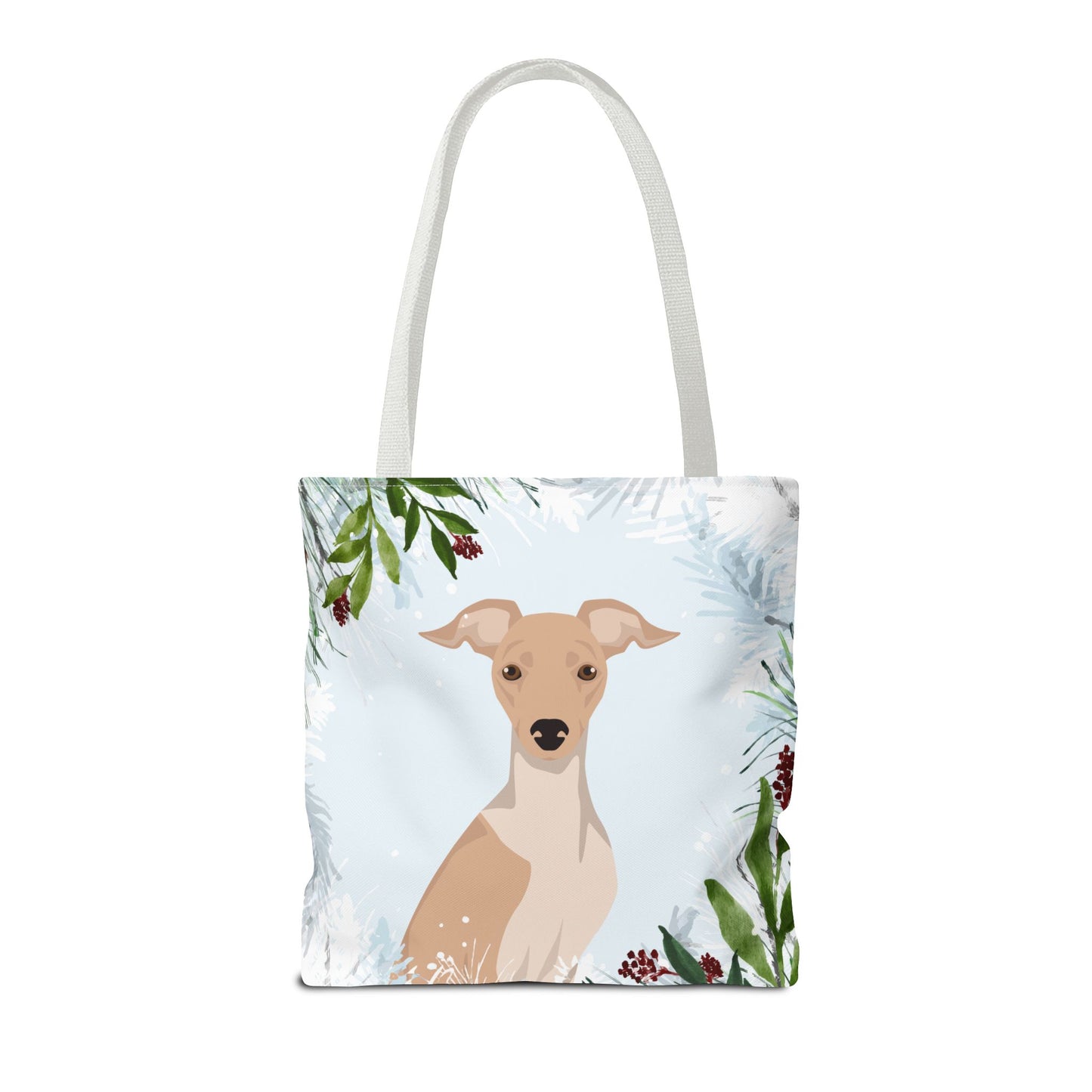 Italian Greyhound Dog Christmas Holiday Tote Bag 16x16