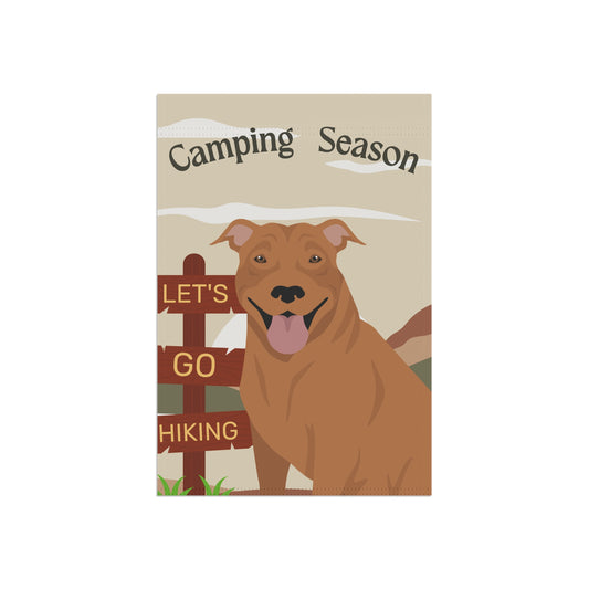 Pit Bull Dog Camping Garden Flag