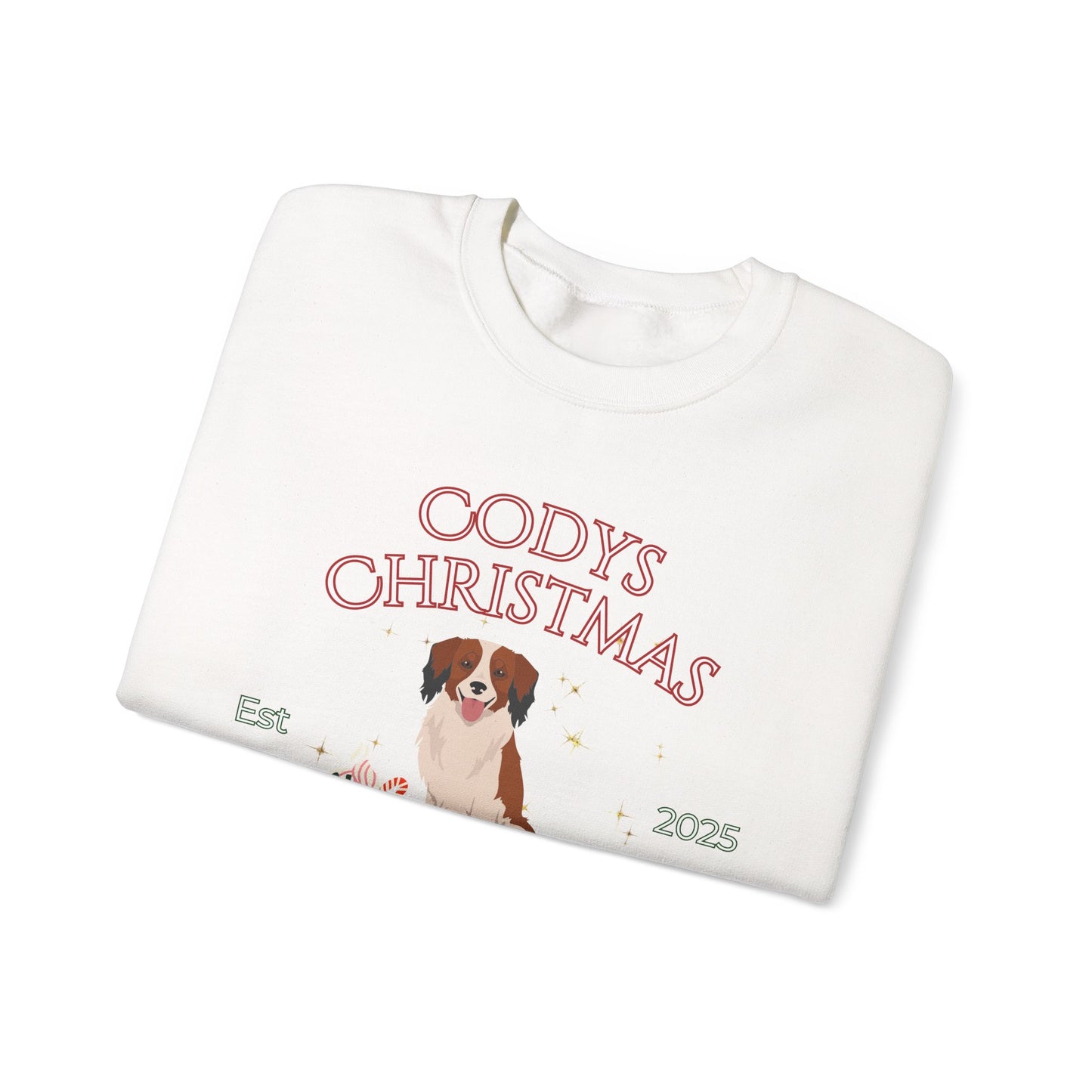 Kooikerhondje Dog Christmas Social Club Unisex Heavy Blend Crewneck Sweatshirt Custom Name