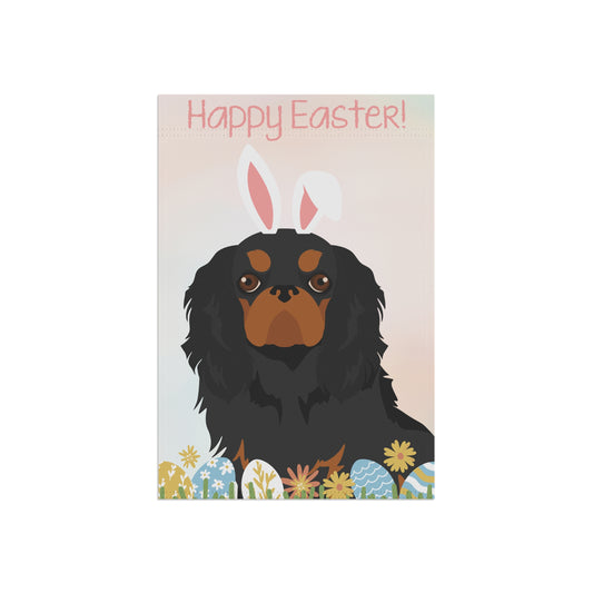 English Toy Dog Happy Easter Garden Flag