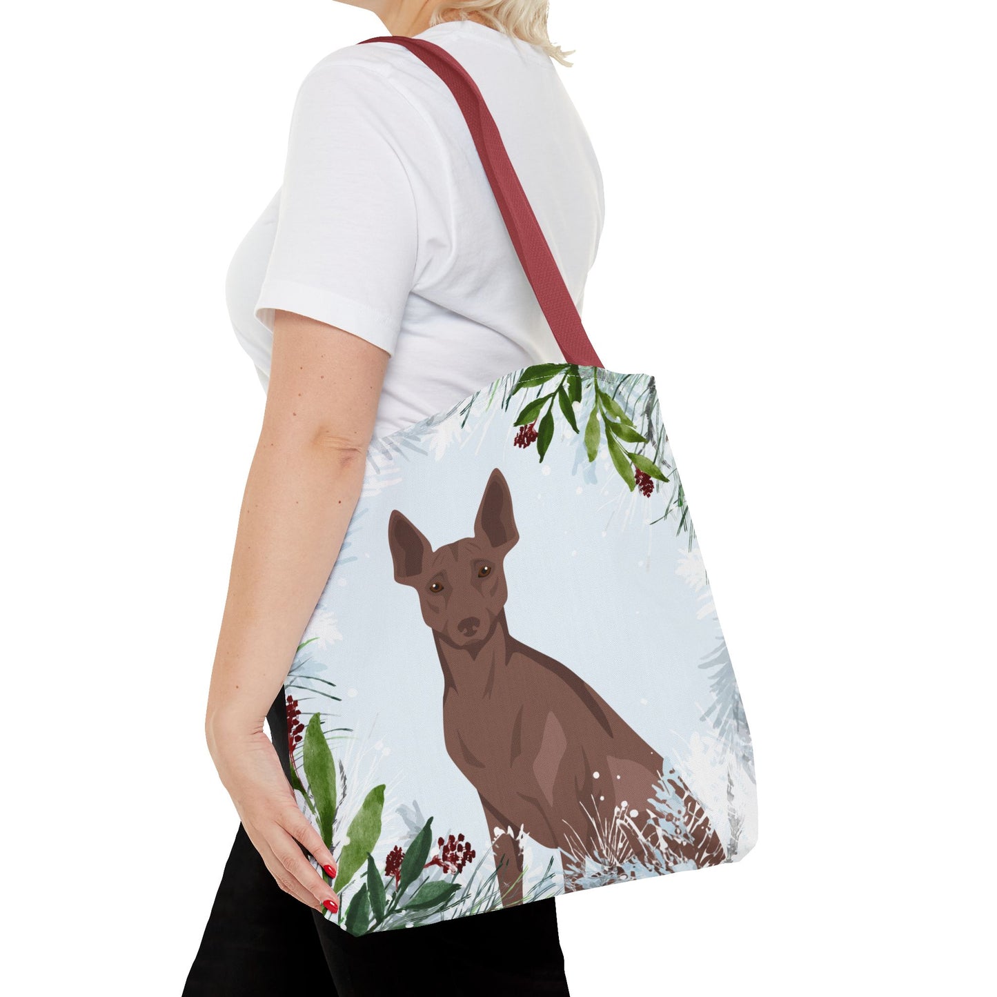 Peruvian Inca Orchid Dog Christmas Holiday Tote Bag 16x16