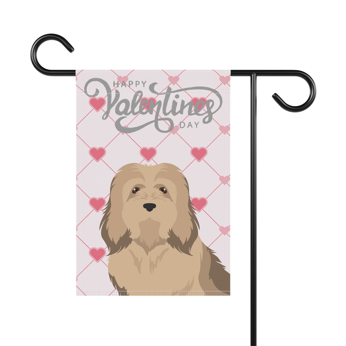 Havanese Dog Valentines Day Garden Flag