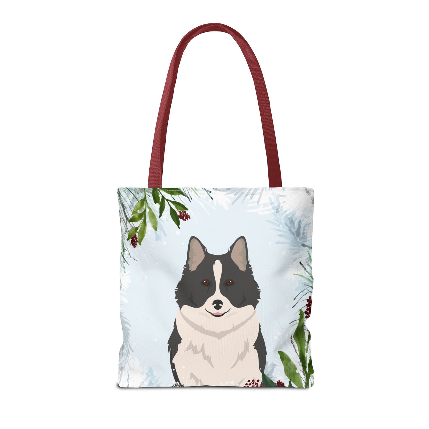 Icelandic Sheepdog Dog Christmas Holiday Tote Bag 16x16
