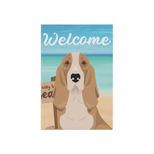 Basset Hound Dog Garden Flag