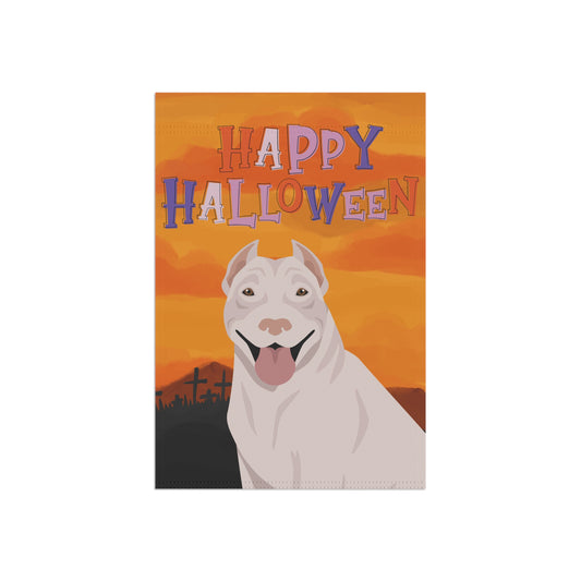 Pit Bull Dog Halloween Garden Flag