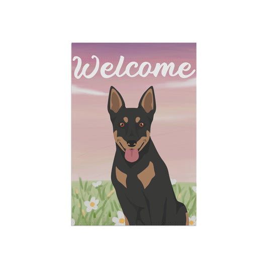 Australian Kelpie Dog Welcome Garden Flag
