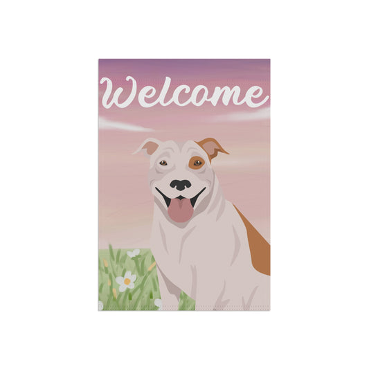 Pit Bull Dog Welcome Garden Flag