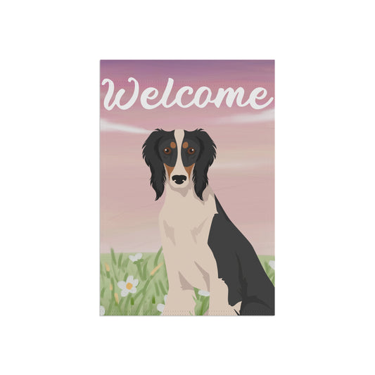 Saluki Dog Welcome Garden Flag